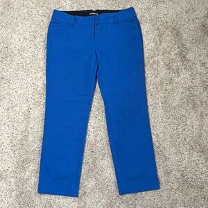 Express Columnist Blue Ankle Dress Pants Women’s 8R Stretch Career Work Slacks